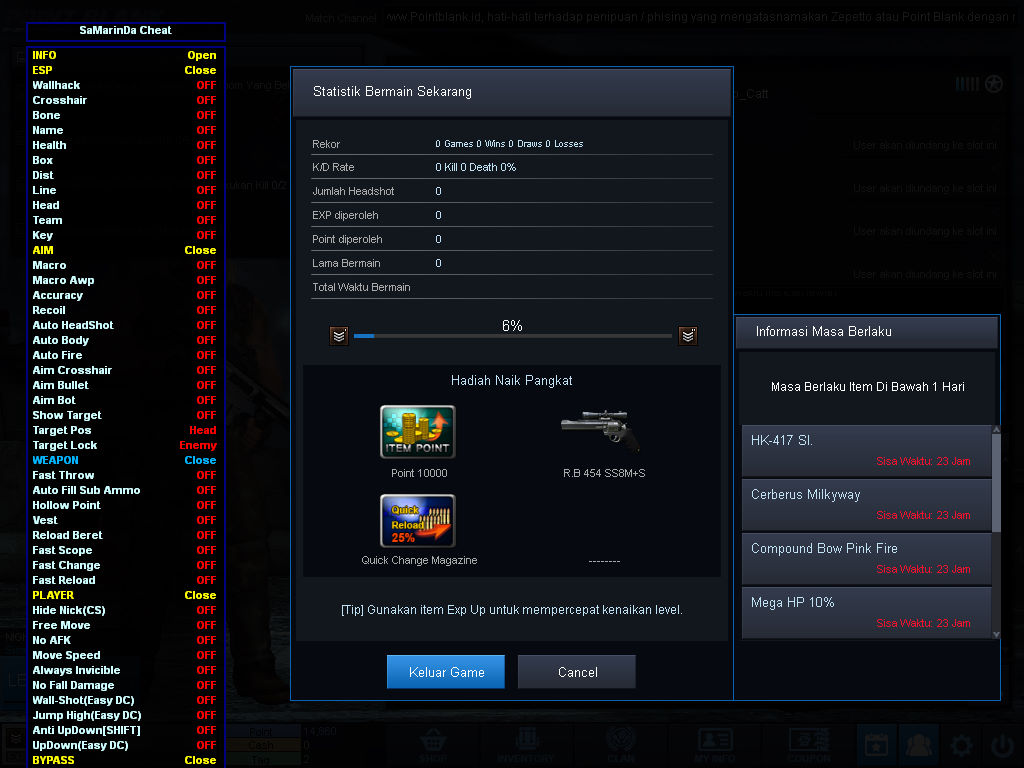 Cheat Point Blank VIP VERSI 2