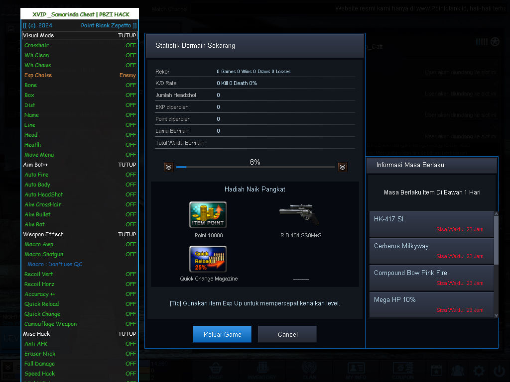 Cheat Point Blank VIP VERSI 4